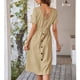 thumbnail image 4 of Vestido de mujer ANGGREK Casual Poliéster Suave Albaricoque M, 4 of 6