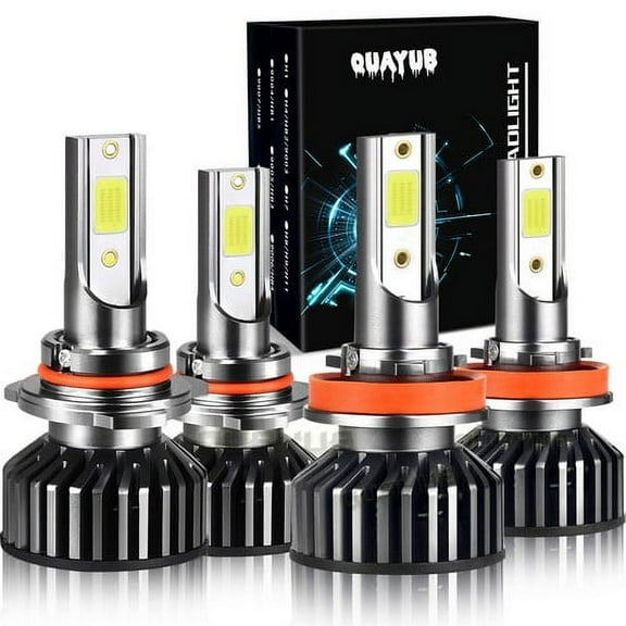 4x Combo LED Headlight Hi/Low Beam Light Bulbs for 2011-2020 JEEP Compass
