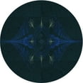 thumbnail image 1 of Ahgly Company Machine Washable Indoor Round Transitional Night Black Area Rugs, 5' Round, 1 of 7