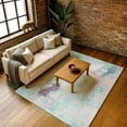 thumbnail image 7 of Addison Rugs Mayfield Premium Machine Washable Transitional Abstract Teal Rectangle Rug, 10' x 14', 7 of 7