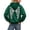 Dark Green, variant on Womens Angel Wings Rhinestone Zip Up Hoodie Y2K Fashion Solid Color Long Sleeve Sweatshirt Fall Winter Casual Jacket
