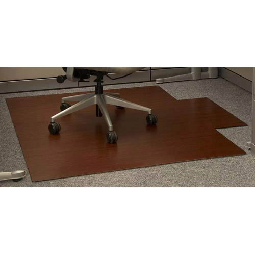 Anji Mountain Bamboo 55 x 57 Chair Mat for Hard Floor, Rectangular with