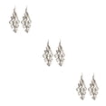 thumbnail image 1 of Pendientes Largos Minnieouse Pack de 2 Estilo Vintage con Borlas Galvanoplastia Plata, 1 of 6