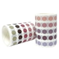 thumbnail image 3 of Wrapables Colorful Dots Washi Masking Tape, Round Circle Stickers for Scrapbooking, Planners, Bullet Points, and Journals 6M Length Total (Set of 2), Purple & Puce, 3 of 7