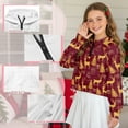 thumbnail image 6 of Xoenoiee Christmas Deer Snowman Tree Gift Print Girls Zip Up Hoodie Xmas Long Sleeve Cropped Sweatshirt Kids Crop Top Pullover Fall Outfits with Front Pocket, Size 13-14 Years, 6 of 7