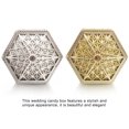 thumbnail image 4 of maskred Gift Box Wedding Favor Case Exquisite Appearance Large Capacity Smooth Candy Boxes Packing Cases Chocolate Snacks Gold Hexagon, 4 of 6