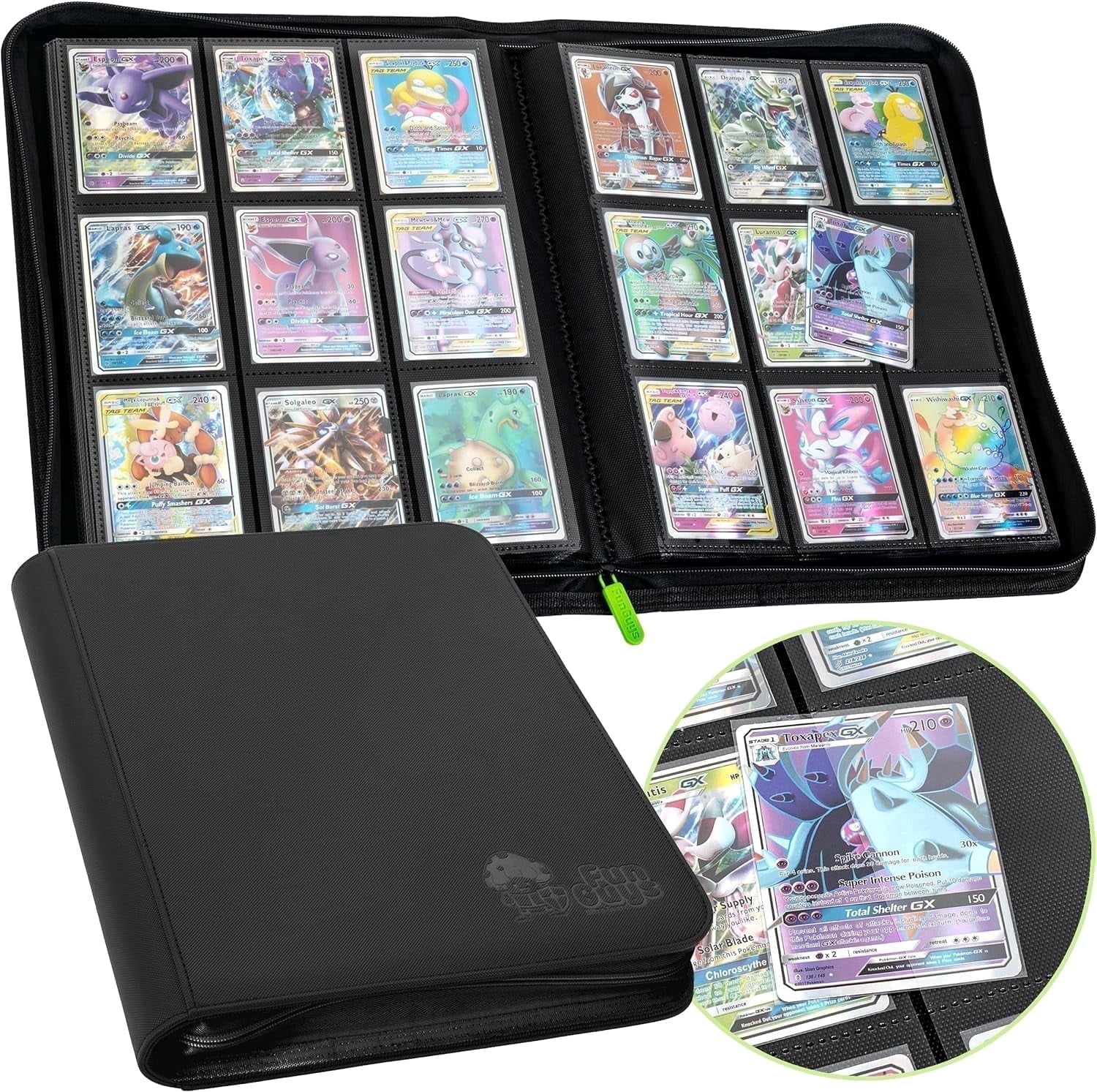 pokemon cards binder under 200 4 Mini Album Binders Bundle For - Sleeves Included - Protect Your Deck In Style - Cool Graphics Featuring Your Favorite Pokemon Characters The FGY Trading Card Binder is a great way to manage your Pokemon cards TopDeck 200 TopLoader Binder -