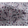 thumbnail image 4 of oneOone Viscose Chiffon Fabric Leaves|Floral & Paisley Block Print Fabric BTY 42 Inch Wide, 4 of 4