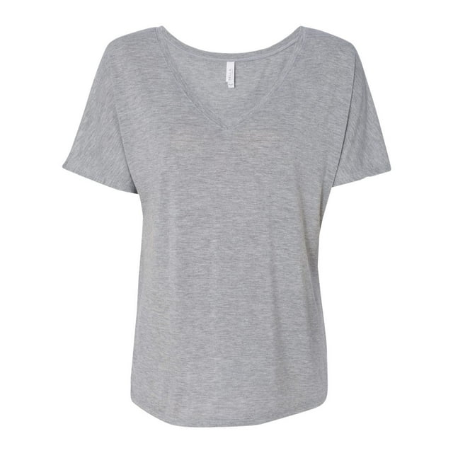 BELLA 8815 BELLA+CANVAS T-Shirt Basique Fluide à Col en V pour Femmes 8815, 2TG