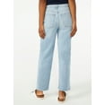 thumbnail image 5 of Free Assembly Women's Cropped Wide High Rise Straight Jeans, 5 of 5