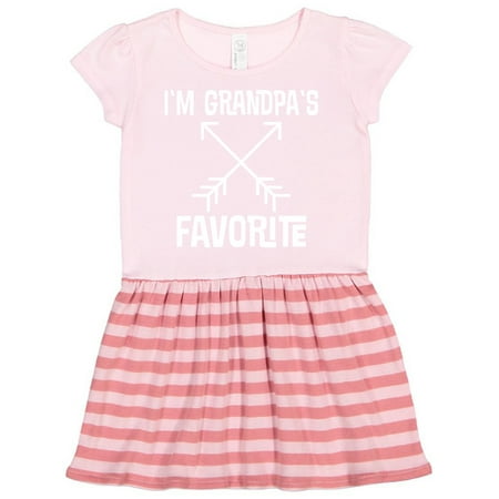 

Inktastic Grandpas Favorite Grandson Gift Gift Toddler Girl Dress
