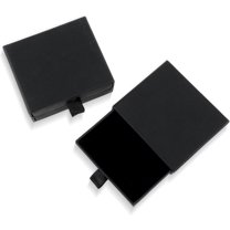 5 Pack Jewelry Gift Boxes, 3.14 x 3.14 x 0.98Inch Small Gift Boxes, Cardboard Jewelry Boxes, Drawer Type Jewelry Organizer Box, Jewelry Box for Women for Bracelets Earrings Necklaces Earring (Black)