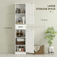 thumbnail image 6 of HOMCOM 67" Tall Bathroom Storage Cabinet, Narrow Bathroom Cabinet, White, 6 of 8
