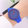 thumbnail image 4 of Flmtop Montre-Bracelet à Quartz pour Femmes, Décontractée, Couleur Bonbon, Bracelet en Silicone, Sans Numéro, Cadran Rond, 4 of 10