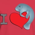 thumbnail image 3 of CafePress - I Heart Manatees Women's Dark T Shirt - Women's Traditional Fit Dark T-Shirt, 3 of 4