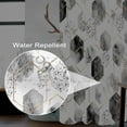 thumbnail image 3 of Yellow Shower Curtain for Bathroom Abstract Yellow Gray Watercolor Shower Curtain Set with Hooks Contemporary Oil Panting Fabric Waterproof Shower Curtains 72x72inches, 3 of 6