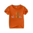 thumbnail image 4 of XEGLSBU Shirts for Girls 5T Summer Short Sleeve Top for Big SisterCute Sailor Collar Shirt Shirt 1 13 Years Old Orange Size 2-3 Years, 4 of 7