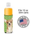 thumbnail image 4 of Caroline's Treasures RDR3013MUK Chihuahua  Shamrock Day Hugger for Slim Cans Multicolor, 4 of 6