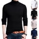 thumbnail image 5 of Mens Warm Knitted Sweater Thick Turtle Neck Pullover Jumper Knitwear Winter Tops, 5 of 8