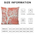 thumbnail image 5 of ONETECH  Ocean Coral Farmhouse Throw Pillow Covers, Tropical Sea Coral Reef Nature Cushion Case Pillow Cover for Bed Sofa Couch, Square Throw Pillowcases for Men Women Orange White, 5 of 5