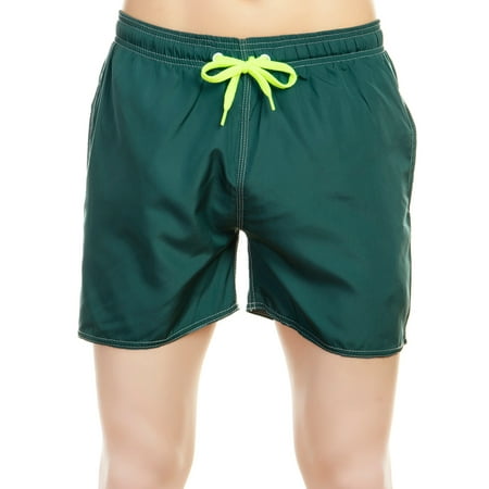 Mens Solid Color Trunks Pants Board Boardshorts Swimwear Swim Trunks Bathing Suit Quick Dry Beach Swimming