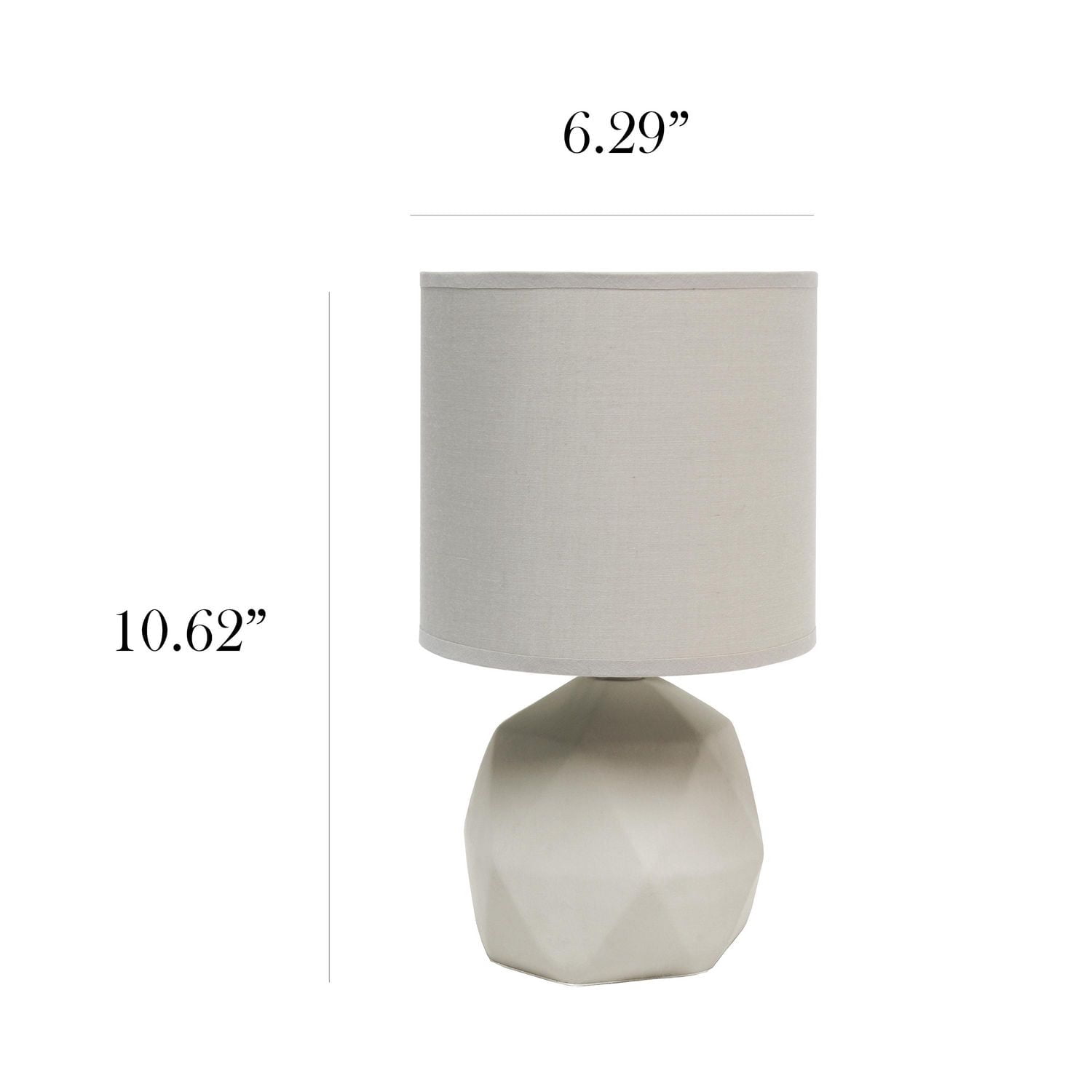 Lampe en béton géométrique Simple Designs