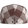 thumbnail image 3 of CoCopeaunts Beret Cap Retro Plaid Artist Painter Beret Hats for Men Women Vintage Ivy Newsboy Cap Cabbie Hat Men Berets, 3 of 8