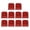 Red, variant on 10pcs Jelly Keycaps Features Blind Dots Identification for Gaming and Programming Mechanical Keyboards