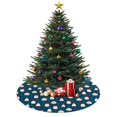 thumbnail image 3 of 30 Inch Christmas Tree Skirt – Velvet Plush Tree Mat, Soft Thickened Polyester with Red Ties, Single-Sided Printing, Available in 30in/36in/48in, Perfect for Holiday Xmas Tree Decoration, 3 of 7