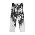 thumbnail image 3 of Lsque Majestic Wolf Landscape Print Men's Pajama Pants, Lounge Pant - Comfortable Home Wear,Elastic Waistband, Stylish Design-Large, 3 of 9