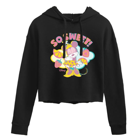Disney - So Sweet - Juniors Cropped Pullover Hoodie