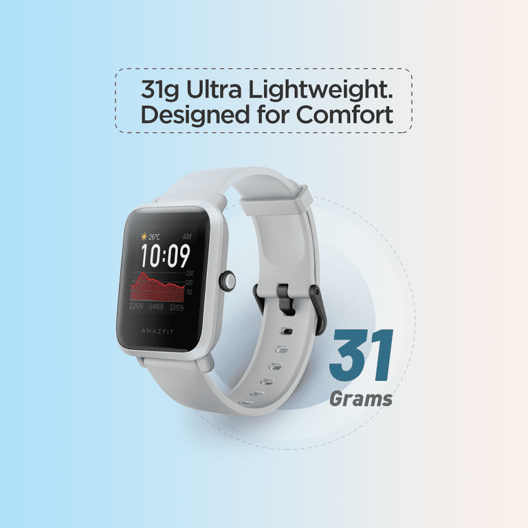 Amazfit Bip S Fitness Smartwatch: 40-Day Battery, GPS, Heart Rate