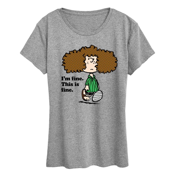 Peanuts - Patty I'm Fine - Women's Short Sleeve Graphic T-Shirt