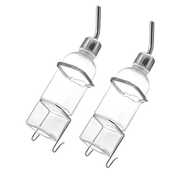 COSMOBETTY 2Ud Bebedero De Pet Transparente Fácil Limpieza Para Conejos Y Hamsters