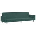 thumbnail image 3 of vidaXL 2 Piece Sofa Set Dark Green Velvet, 3 of 6
