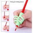 thumbnail image 2 of TAIWO Soft Glue Pencil Grip with Pen Holder, Assorted Colors, 8 Count, 2 of 5