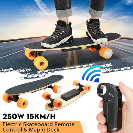 Wireless Remote Control Four Wheel Electric Skateboard Longboard Skate Board 120KG/265lb For Kids Childrens Adults (Best Electric Longboard Under 1000)