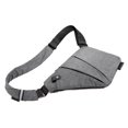 thumbnail image 1 of Bolsa de pistola de almacenamiento digital Bolsa de lona para hombre Bolsa de cintura deportiva cruzada Bolsa antirrobo de un hombro con ajuste multifuncional, hombro izquierdo gris oscuro, 25 * 30 cm ZefeiWu 8390605363252, 1 of 1