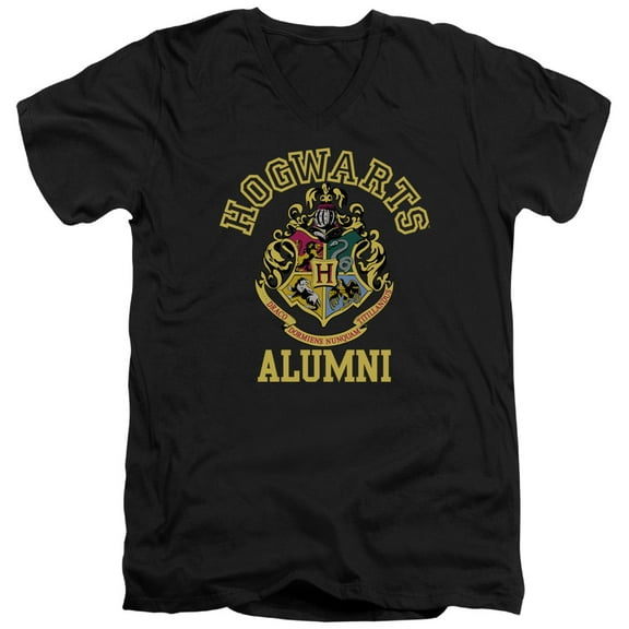 Harry Potter - Hogwarts Alumni - Slim Fit V Neck Shirt - Medium