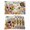 Beige, variant on Spring Dog Placemats Set of 4, Watercolor Botanical Floral Sunflower Placemats for Dining Table, Place Mats for Kitchen Tabletop, Waterproof Wipeable Dining Table Mats Set