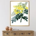thumbnail image 2 of Designart 'Ancient Yellow Flower II' Traditional Framed Canvas Wall Art Print, 2 of 5