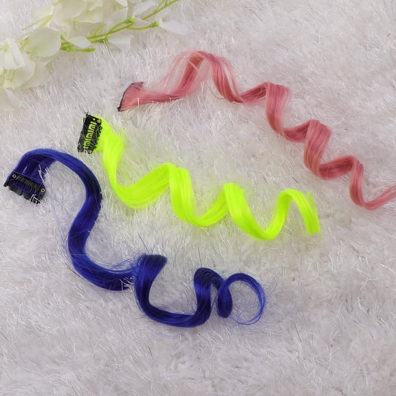 Yardwe 10Pcs Clip in Hair Extensions Assorted Shades Instant Highlight Hair Pieces for Events