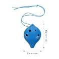 thumbnail image 3 of Principiante Plastic Ocarina Principiante Instrumento musical Práctica 6-agujero Ocarina, 3 of 8