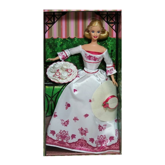 Victorian Tea Barbie Doll Caucasian 2002 Mattel B0787