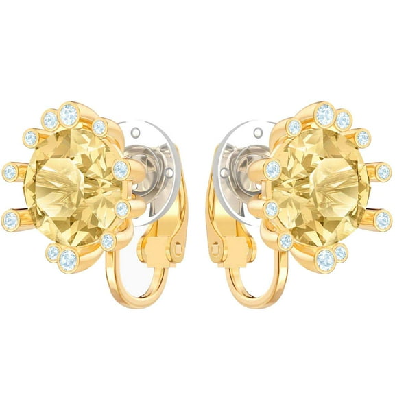 Swarovski 5485463 Women's Olive Gold Tone Plated Clip Earrings