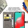 thumbnail image 4 of for Samsung Galaxy A32 4G (Not 5G) Wallet Case,Mandala Embossing PU Leather Girls Case with Credit Card Holder & Hand Strap Flip Folio Closure Cover for Samsung Galaxy A32 4G MTL Gray, 4 of 14