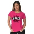 thumbnail image 4 of They're Fake Real Ones Tried Kill Me Womens Slim Fit Graphic Tee Brisco Brands S, 4 of 5