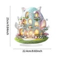 thumbnail image 4 of Easter Decorations Colorful Easter Bunny Tabletop Ornament,Spring Fashion Decorative Sculpture Figurine 2D Acrylic for Home Kitchen Easter Party,Birthday Gifts for Women Blue-g, 4 of 5