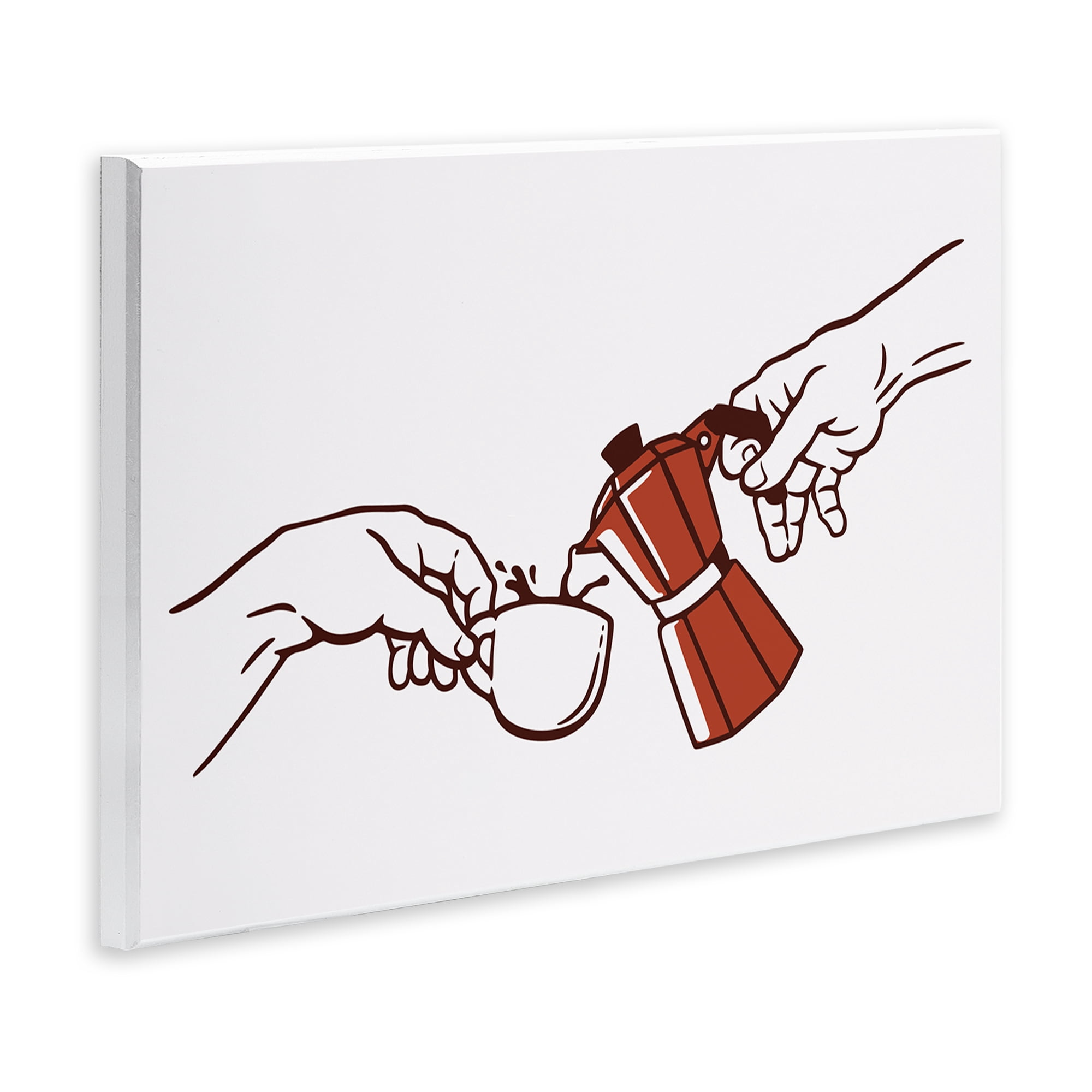 Stupell Industries Creation Of Coffee Classic Parody Wall Plaque Art, design by Tobe Fonseca
