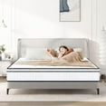 thumbnail image 5 of HomePerch Full Size Mattress, 12 Inch Hybrid Mattress in a Box with Gel Memory Foam & Pocket Springs, Medium Firm Bed Mattress for Pressure Relief, Edge Support, CertiPUR-US & Fiberglass Free, 5 of 13